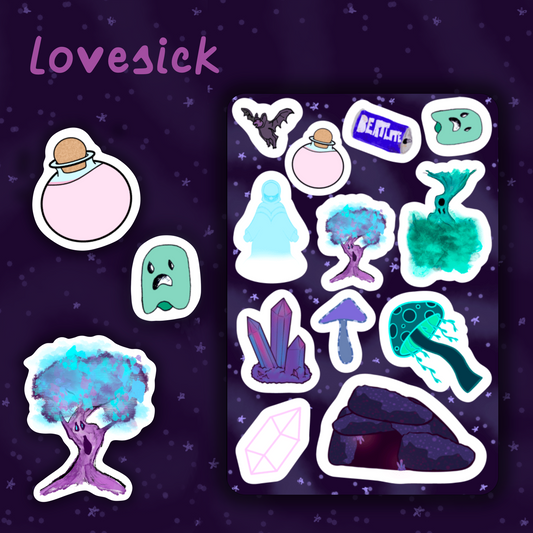 Falling Sticker Sheet